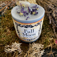 Load image into Gallery viewer, Full Moon Ritual Chunky Pillar Candle