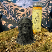 Load image into Gallery viewer, Veiled Skull Shaped Candle