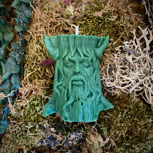 Load image into Gallery viewer, Tree Spirit Green Man Shaped Wicca Altar Candle