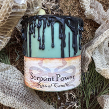 Load image into Gallery viewer, Snake Magic Chunky Pillar Candle