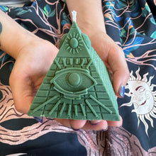 Load image into Gallery viewer, All Seeing Eye Pyramid Shaped Candle