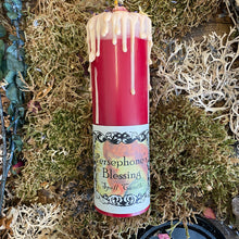 Load image into Gallery viewer, Persephone Ritual Altar or Shrine Pillar Candle