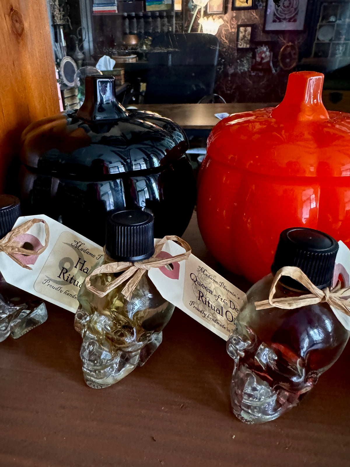 Skull Shaped Oil Bottles