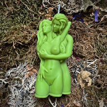 Load image into Gallery viewer, Same Sex Couple Women Gay Love Spell Shaped Candle
