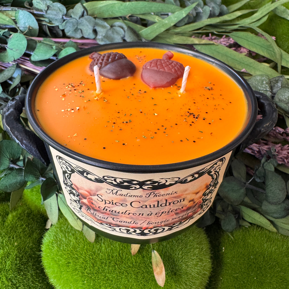 Spice Cauldron Abundance Blessing Spell Candle