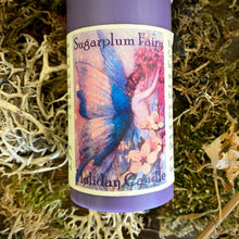 Load image into Gallery viewer, Sugar Plum Fairy Holiday Magic Tall Pillar Candle