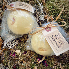 Load image into Gallery viewer, Citrine Crystal All Natural Magic Spell Bath Bomb