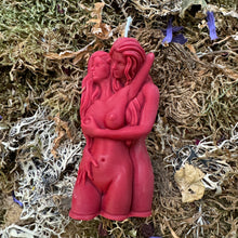 Load image into Gallery viewer, Same Sex Couple Women Gay Love Spell Shaped Candle