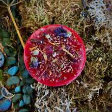 Load image into Gallery viewer, Persephone Altar Candle | Spring Blessing Chunky Pillar Candle