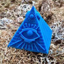 Load image into Gallery viewer, All Seeing Eye Pyramid Shaped Candle