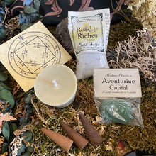 Load image into Gallery viewer, Road to Riches - Prosperity magic spell kit