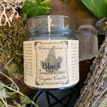 Load image into Gallery viewer, Crystal Magic Black Tourmaline Spell Candle