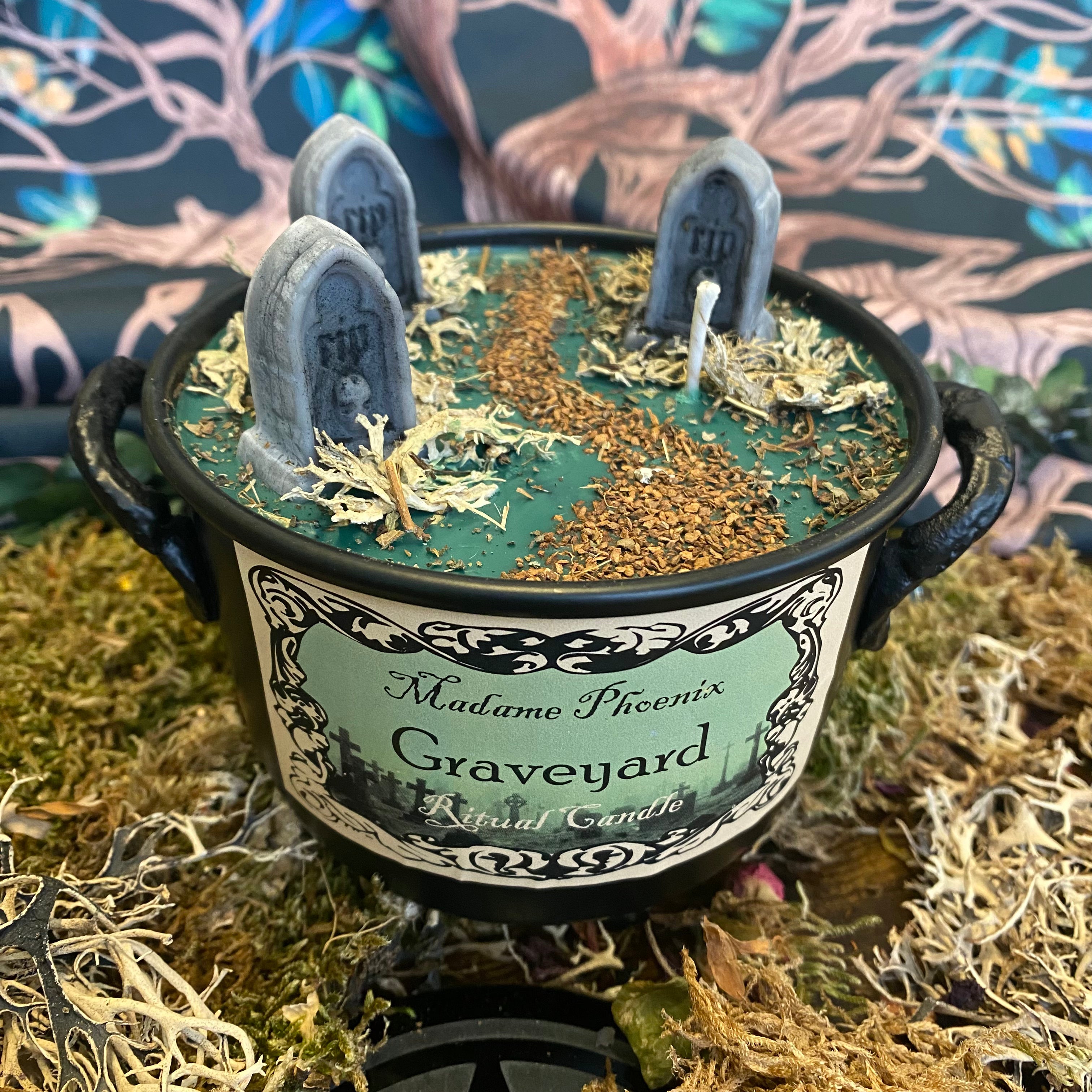 Graveyard Ancestor Offering Cauldron Candle Madame Phoenix Online