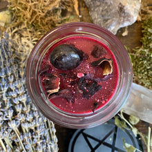Load image into Gallery viewer, Crystal Magic Garnet Spell Candle
