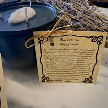 Load image into Gallery viewer, Black Mirror | scrying mirror | scrying bowl | ritual spell candle