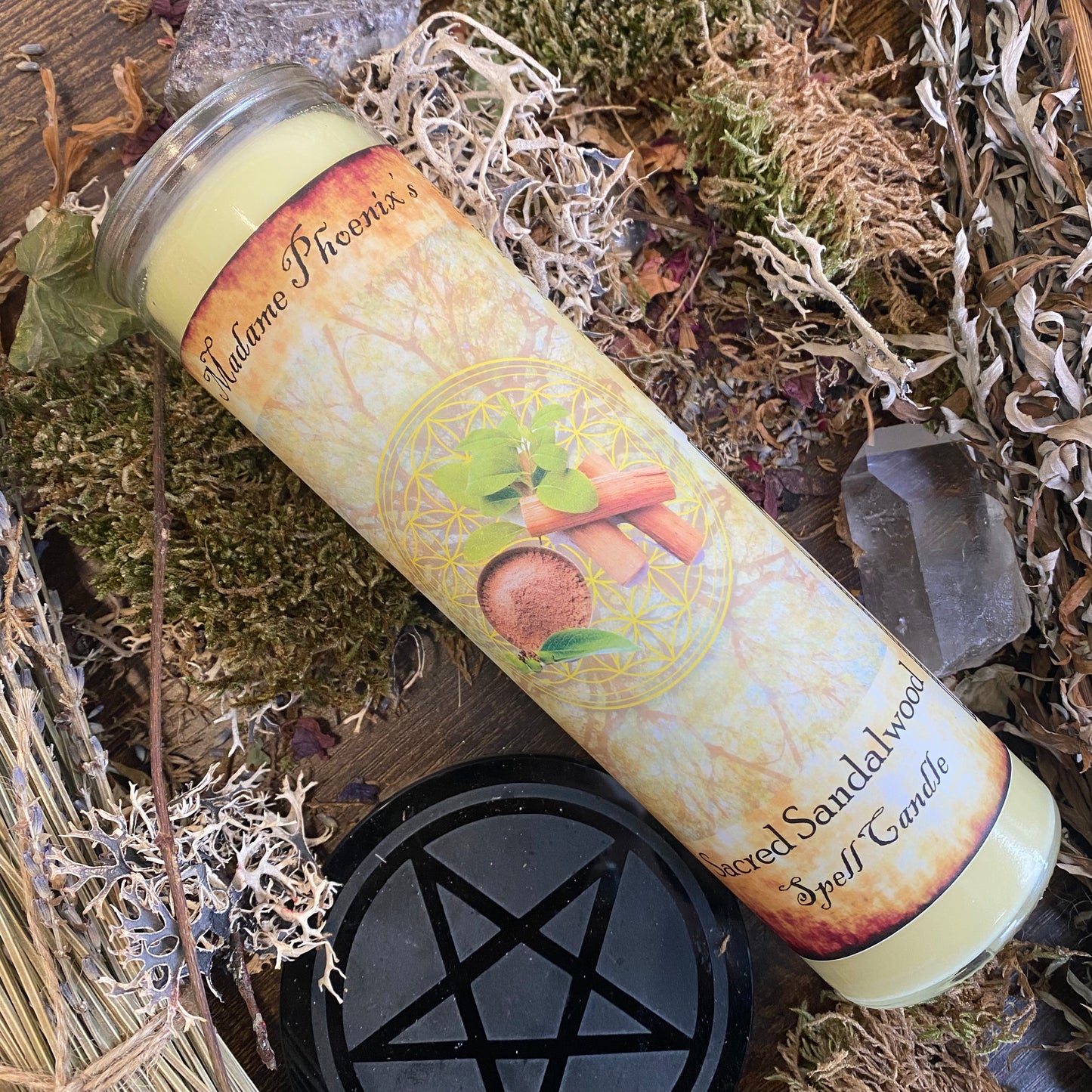 Bougie sacrée en bois de santal