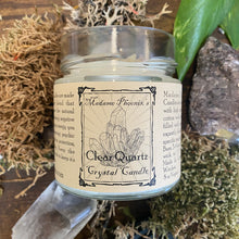 Charger l'image dans la galerie, Bougie de sort de quartz chargée de magie de cristal - Quartz clair