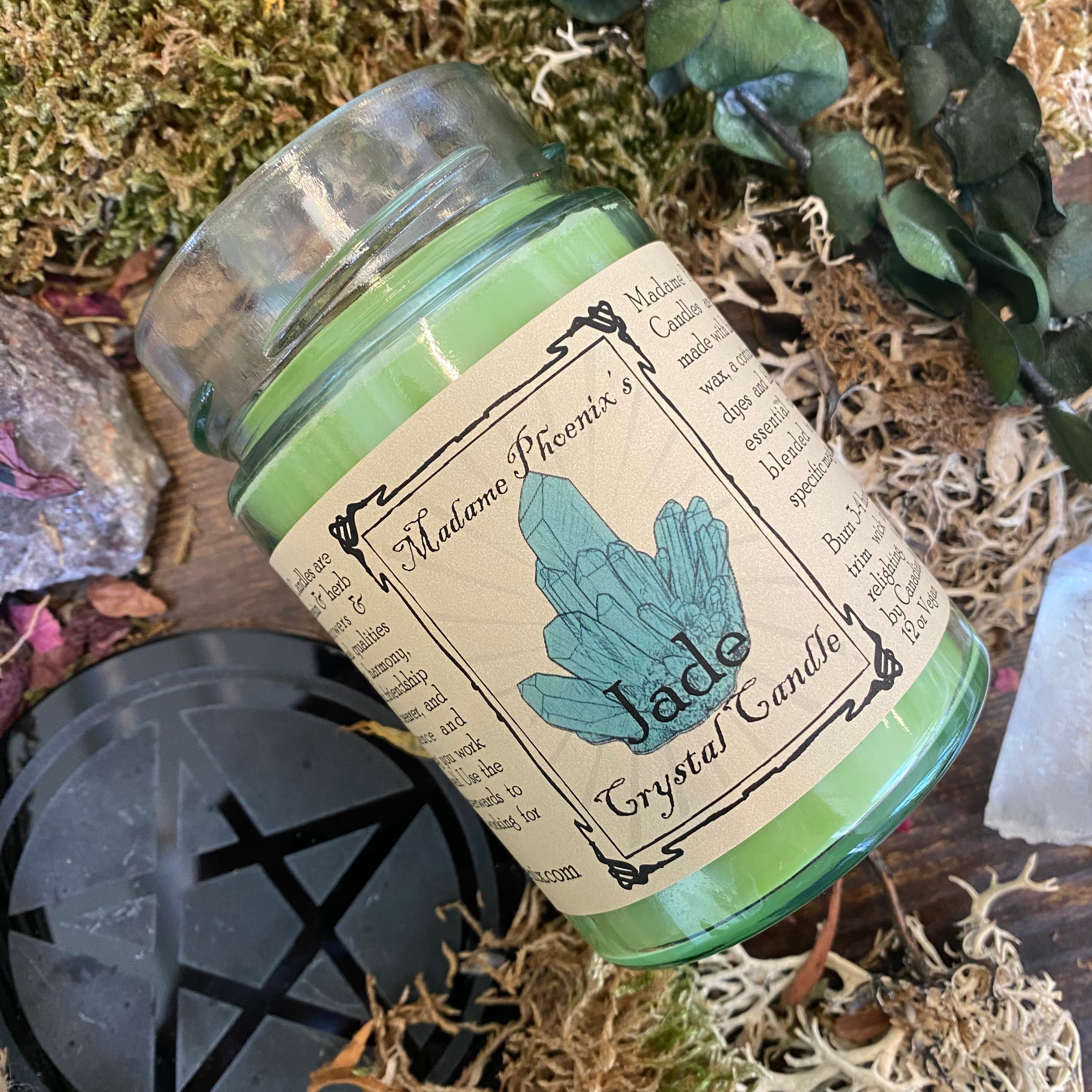 Crystal Magic Jade Spell Candle Madame Phoenix Online