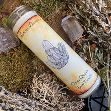 Charger l'image dans la galerie, Bougie de sort de quartz chargée de magie de cristal - Quartz clair