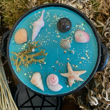 Load image into Gallery viewer, Mermaid Blessing Water Spirit Cauldron Candle