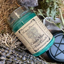 Load image into Gallery viewer, Green Man Forest Spirit Blessing Candle