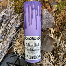 Load image into Gallery viewer, Mindful Meditation Ritual Pillar Spell Candle