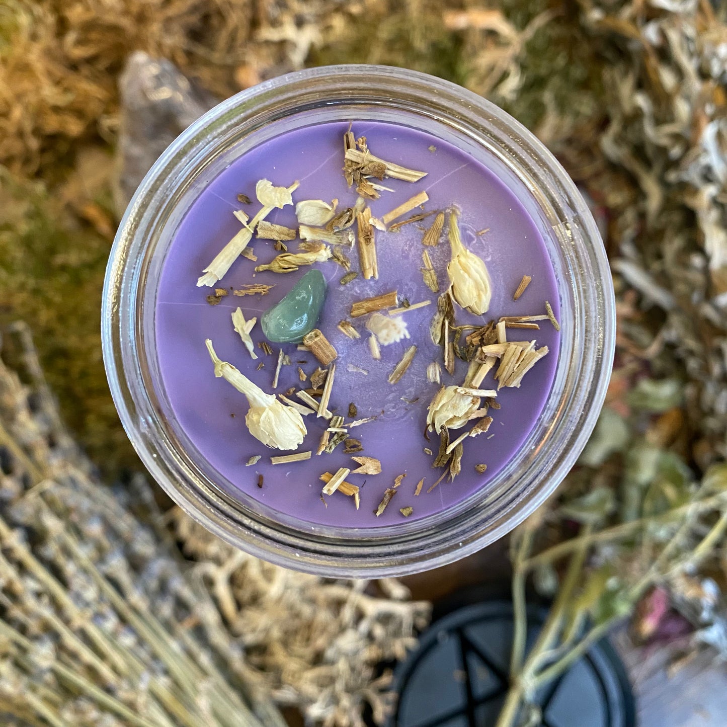 Bougie rituelle de sort de tarot de roue de fortune