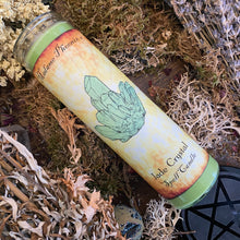 Load image into Gallery viewer, Crystal Magic Jade Spell Candle