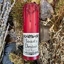Load image into Gallery viewer, Heart's Desire Magic Spell Pillar Candle