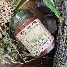 Charger l'image dans la galerie, Bougie de bénédiction à base de plantes naturelles Patchouli Love & Prosperity