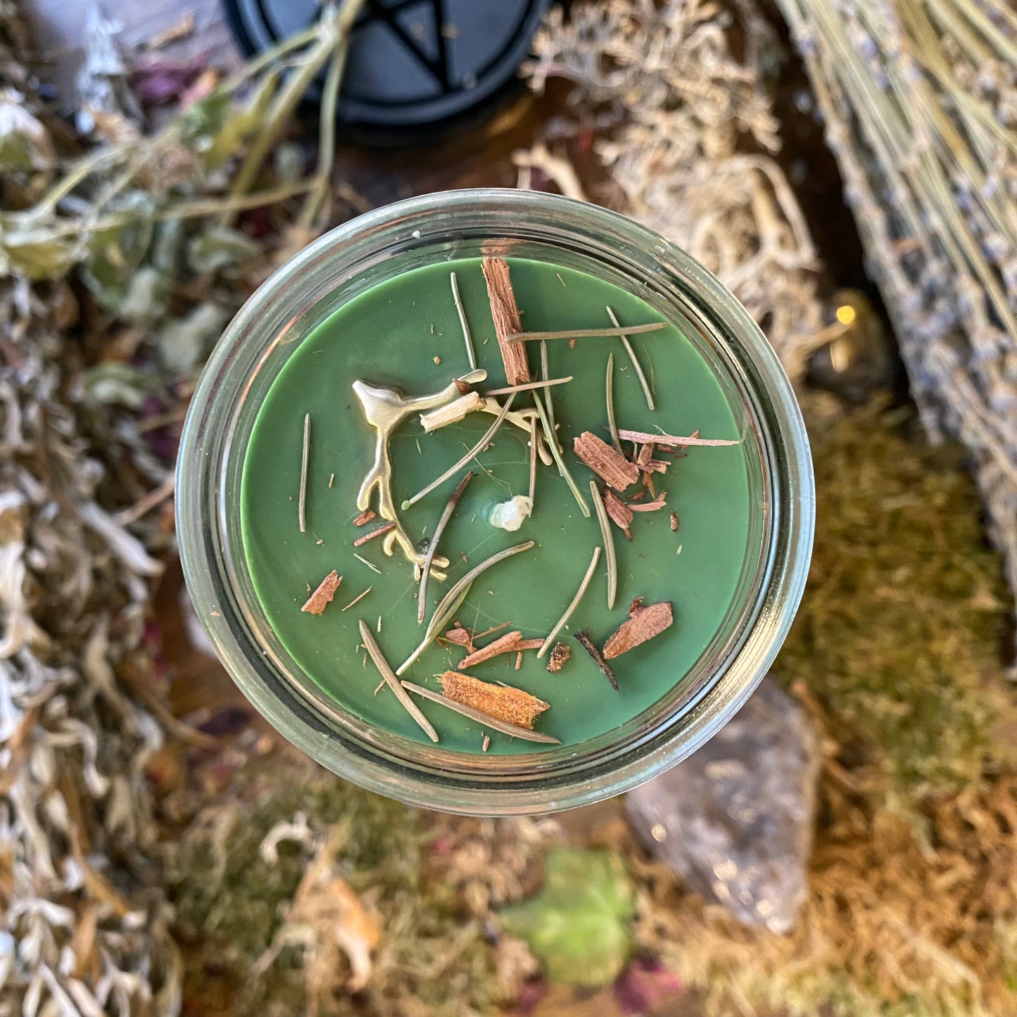 Dieu des sorcières - Cornu - Bougie d’autel de sort rituel