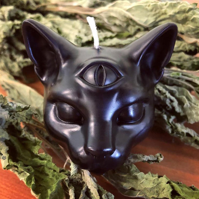 Bougie Troisième Oeil Chat Noir