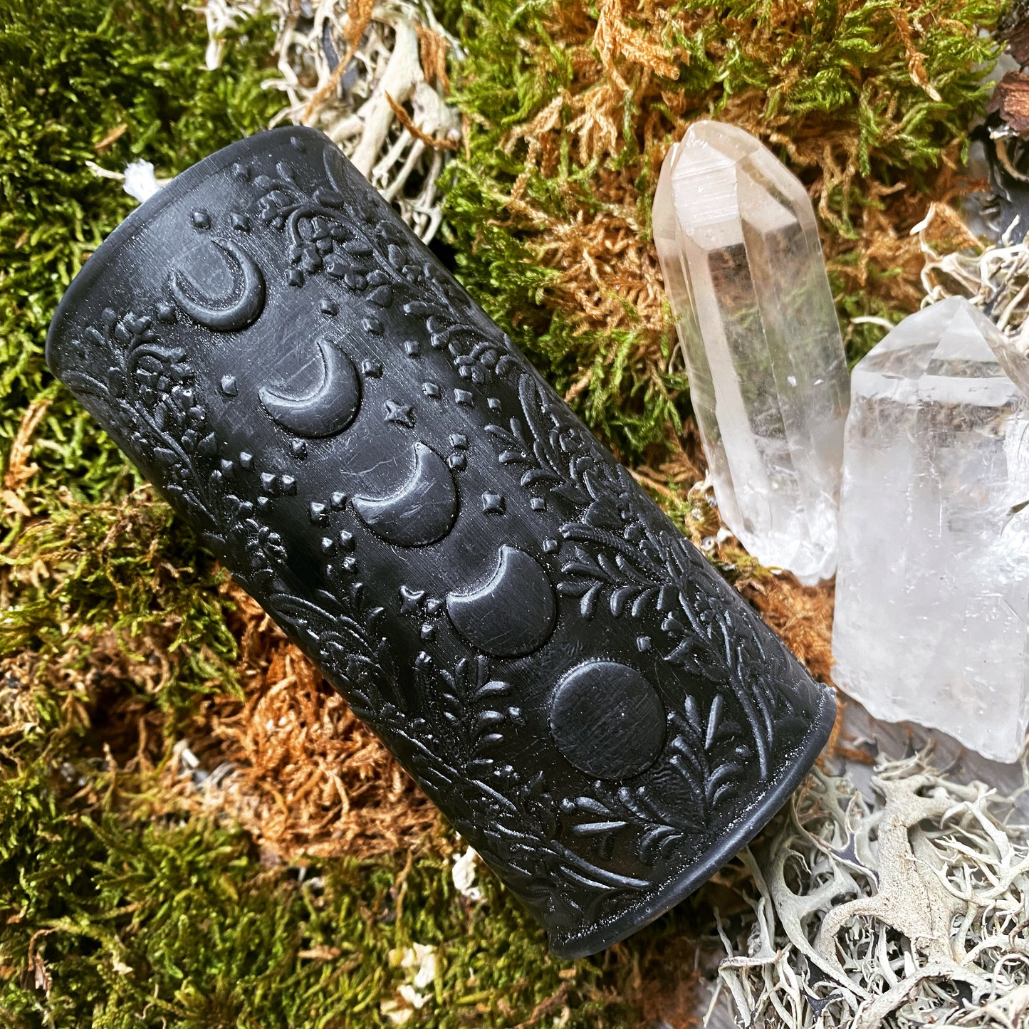 New Moon Shaped Pillar Candle