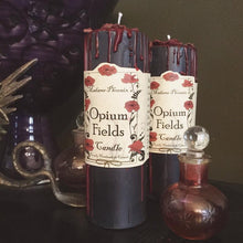 Load image into Gallery viewer, Opium Fields Tall Pillar Candle
