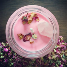 Load image into Gallery viewer, Crystal Magic Rose Quartz Spell Candle