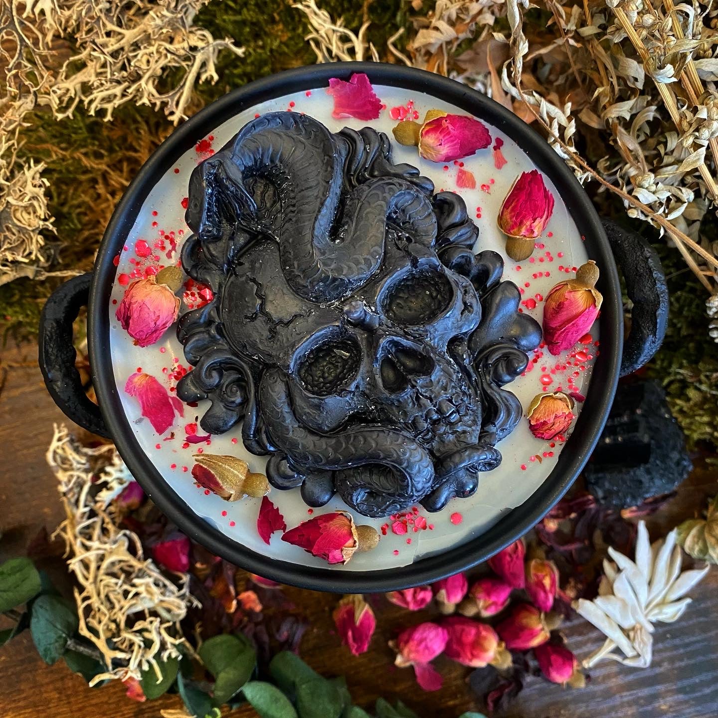 Bougie de sort du chaudron de la Reine des Morts