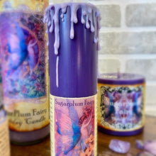 Load image into Gallery viewer, Sugar Plum Fairy Holiday Magic Tall Pillar Candle