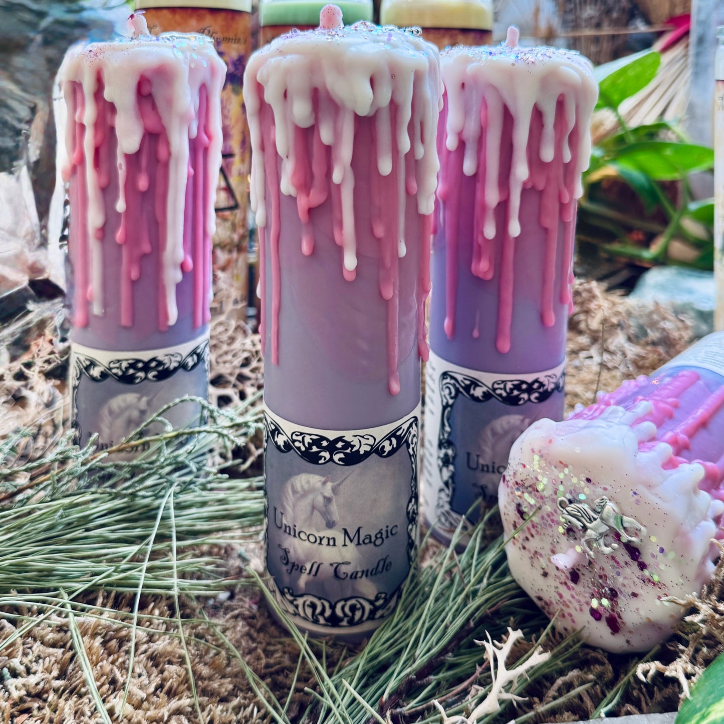 Unicorn Magic Tall Pillar Candle