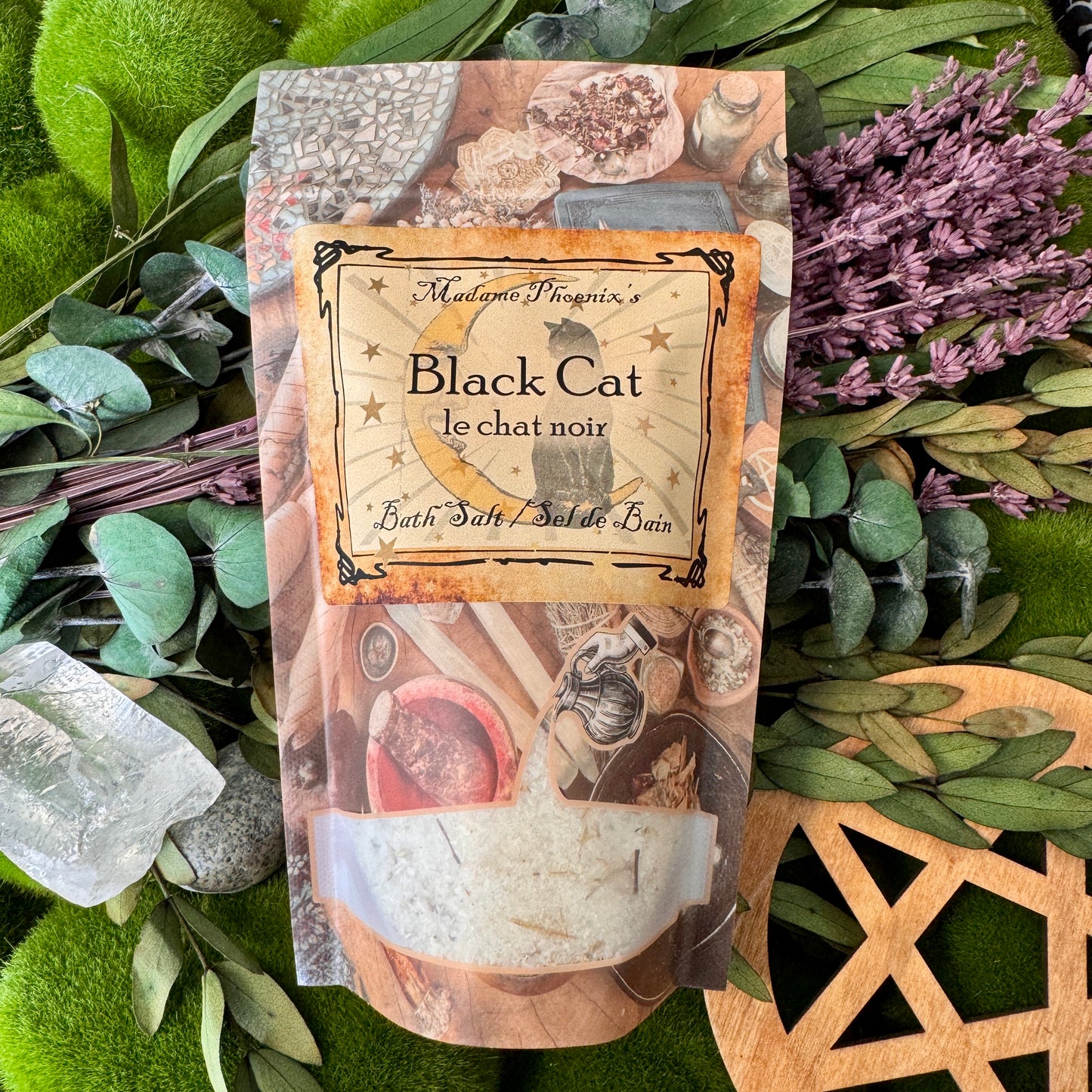 Sel de bain magique spirituel Black Cat Hoodoo