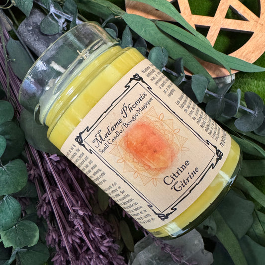Crystal Magic Citrine Spell Candle