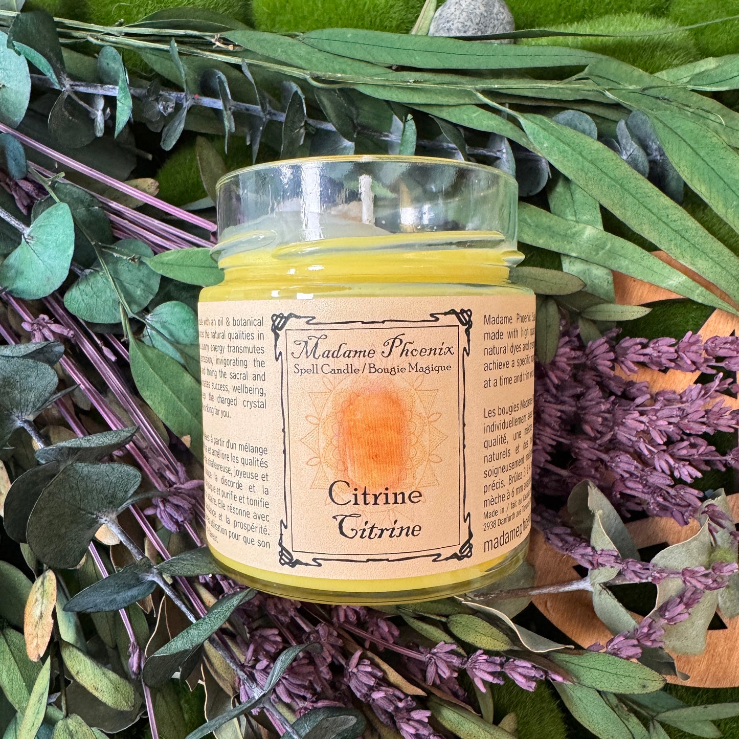 Crystal Magic Citrine Spell Candle
