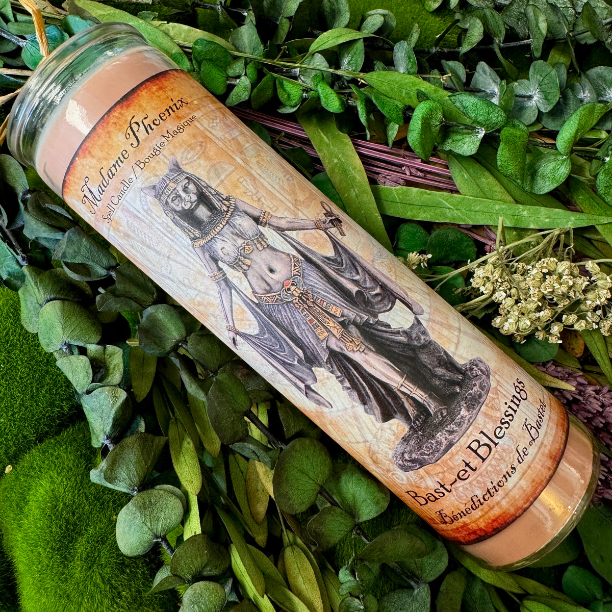 Bast Goddess 7 day Blessing Candle