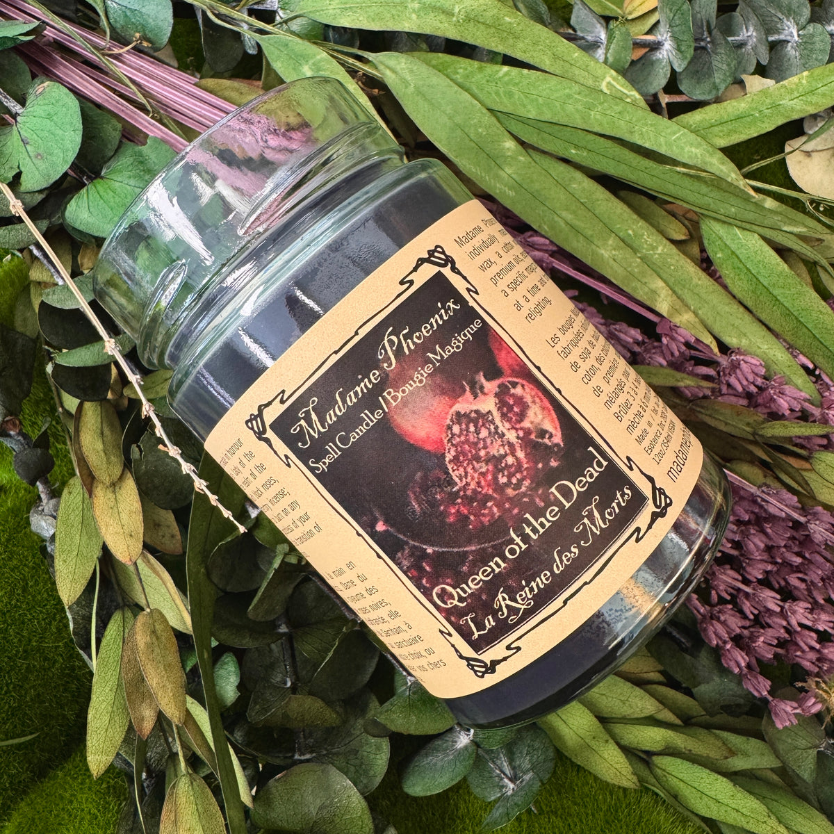 Queen of the Dead Samhain Altar Candle