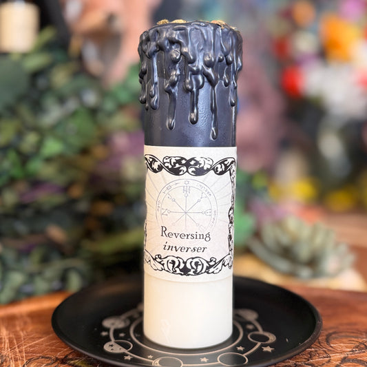 Reversing Tall Spell Pillar Candle