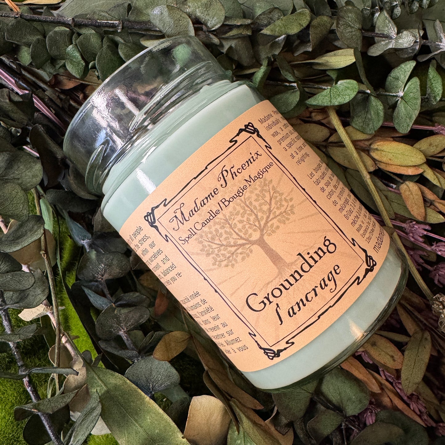 Grounding Spell Ritual Altar Candle