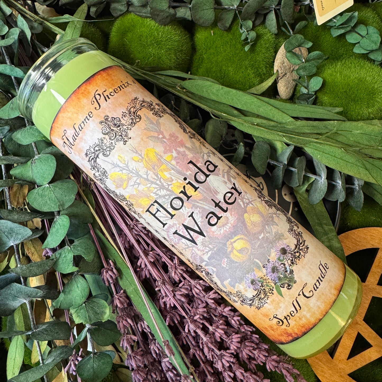 Florida Water Blessing Candle