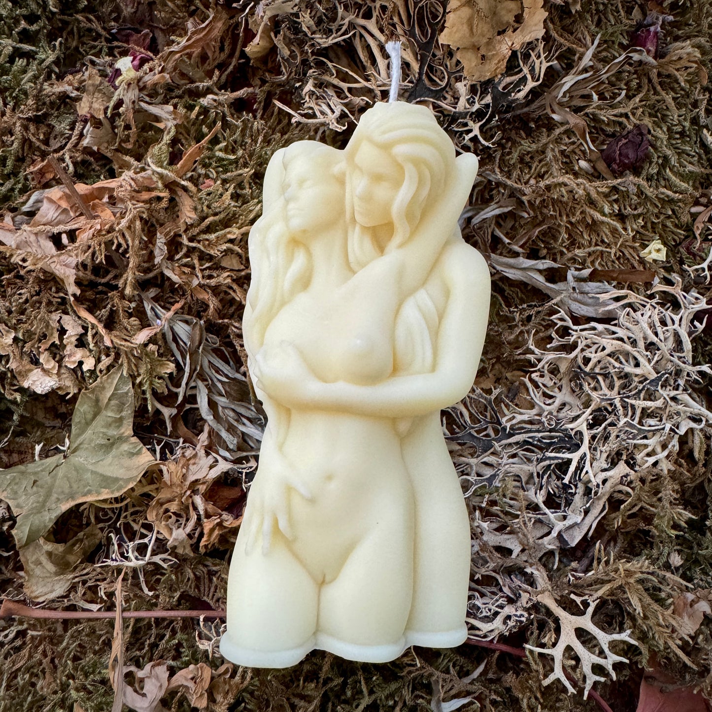 Same Sex Couple Women Gay Love Spell Shaped Candle