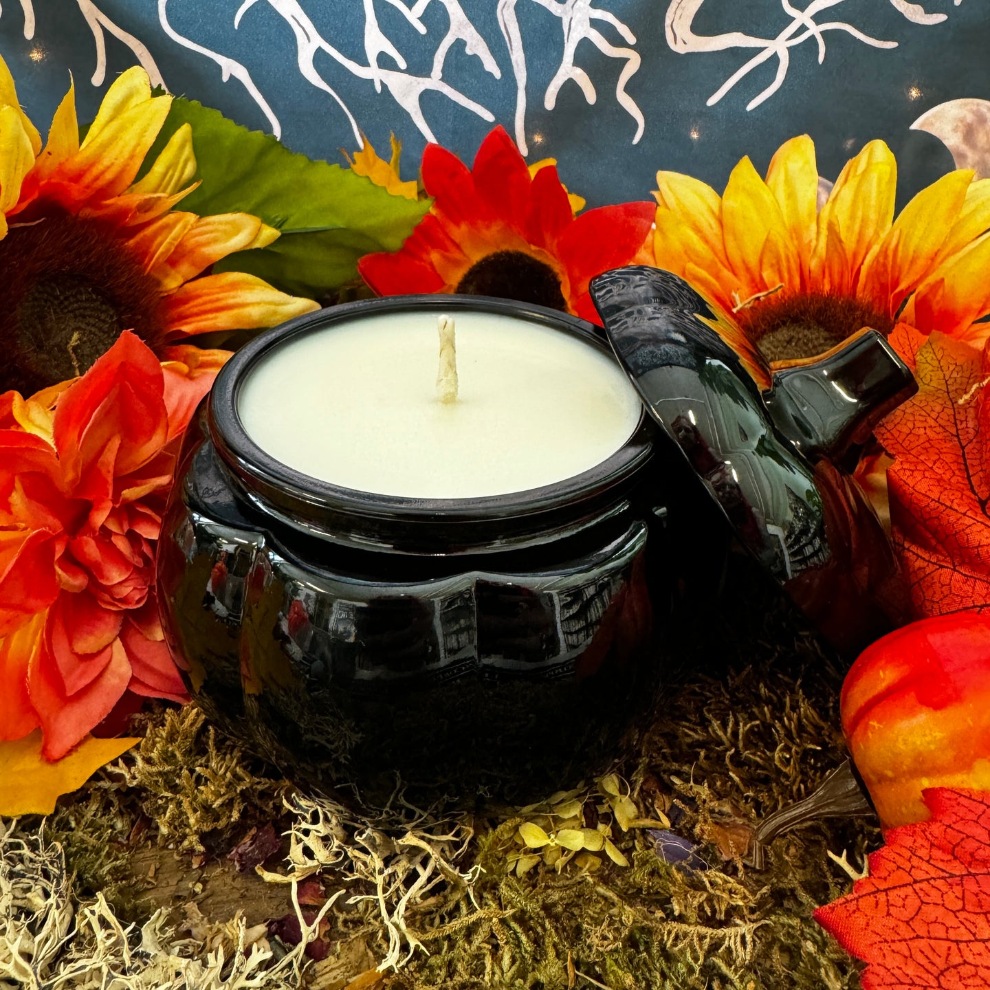 Dark Pumpkin Fall Ritual Candle