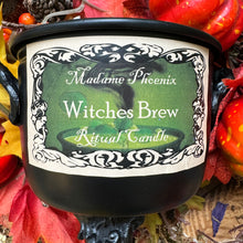 Load image into Gallery viewer, Witches Brew Autumn Cauldron Candle
