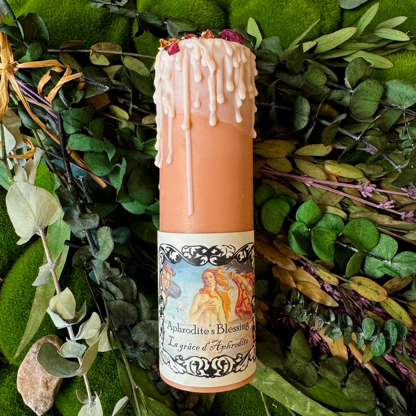 Bougie de sort magique de bénédiction d’amour d’Aphrodite